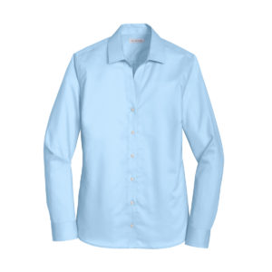 FR19 7686 Ladies Twill Shirt HeritageBlue 5 RH79HeritageBlueFlatFront 1200W