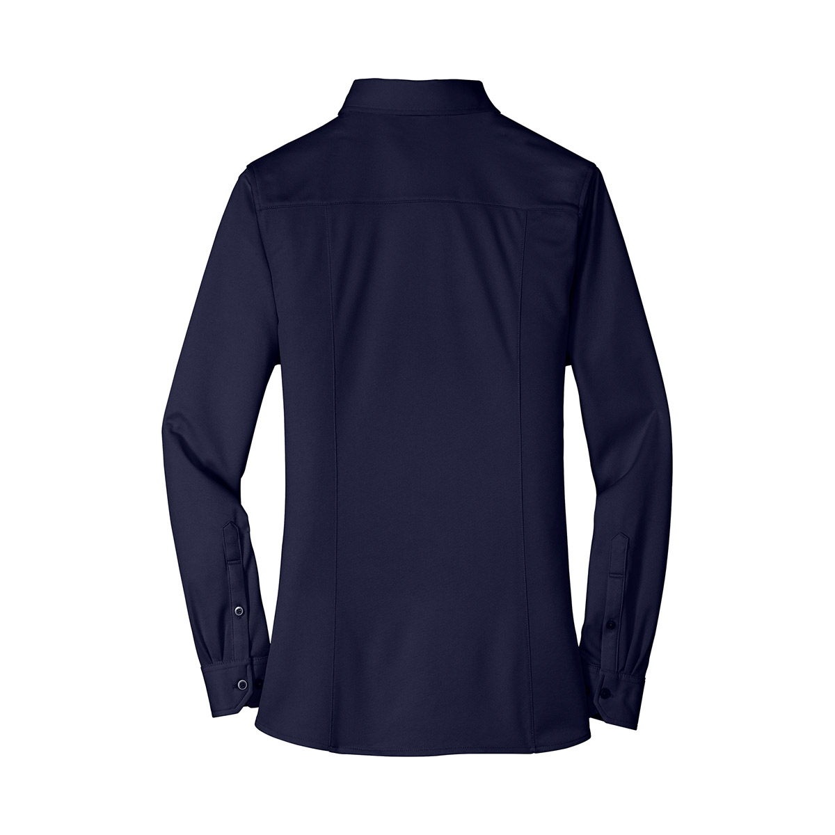 FR19 L570 Port Authority Ladies Dimension Knit Dress Shirt darknavy back 1200