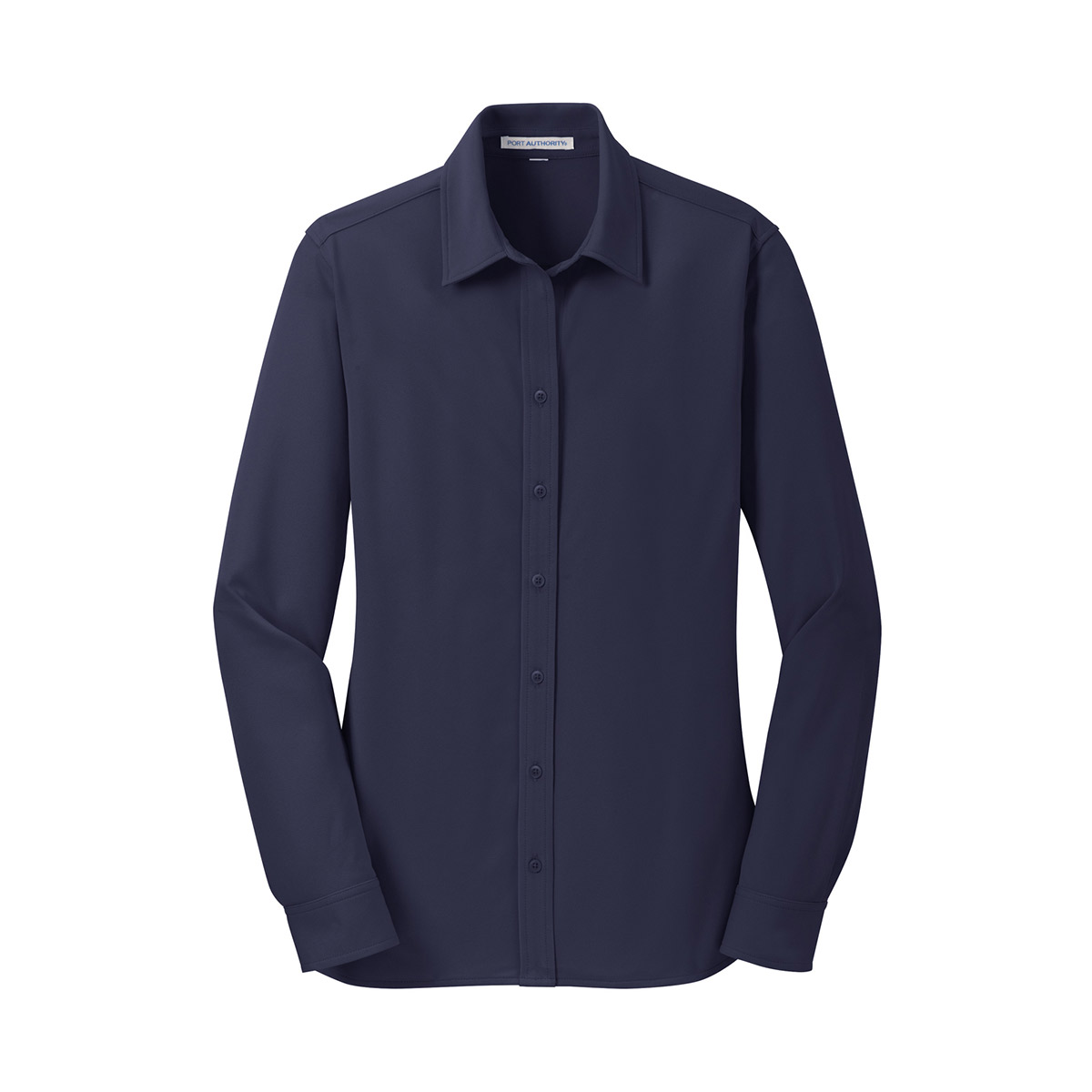 FR19 L570 Port Authority Ladies Dimension Knit Dress Shirt darknavy front 1200