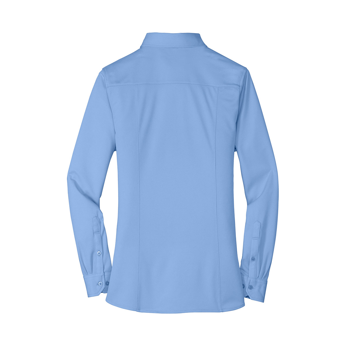 FR19 L570 Port Authority Ladies Dimension Knit Dress Shirt dressshirtblue back 1200