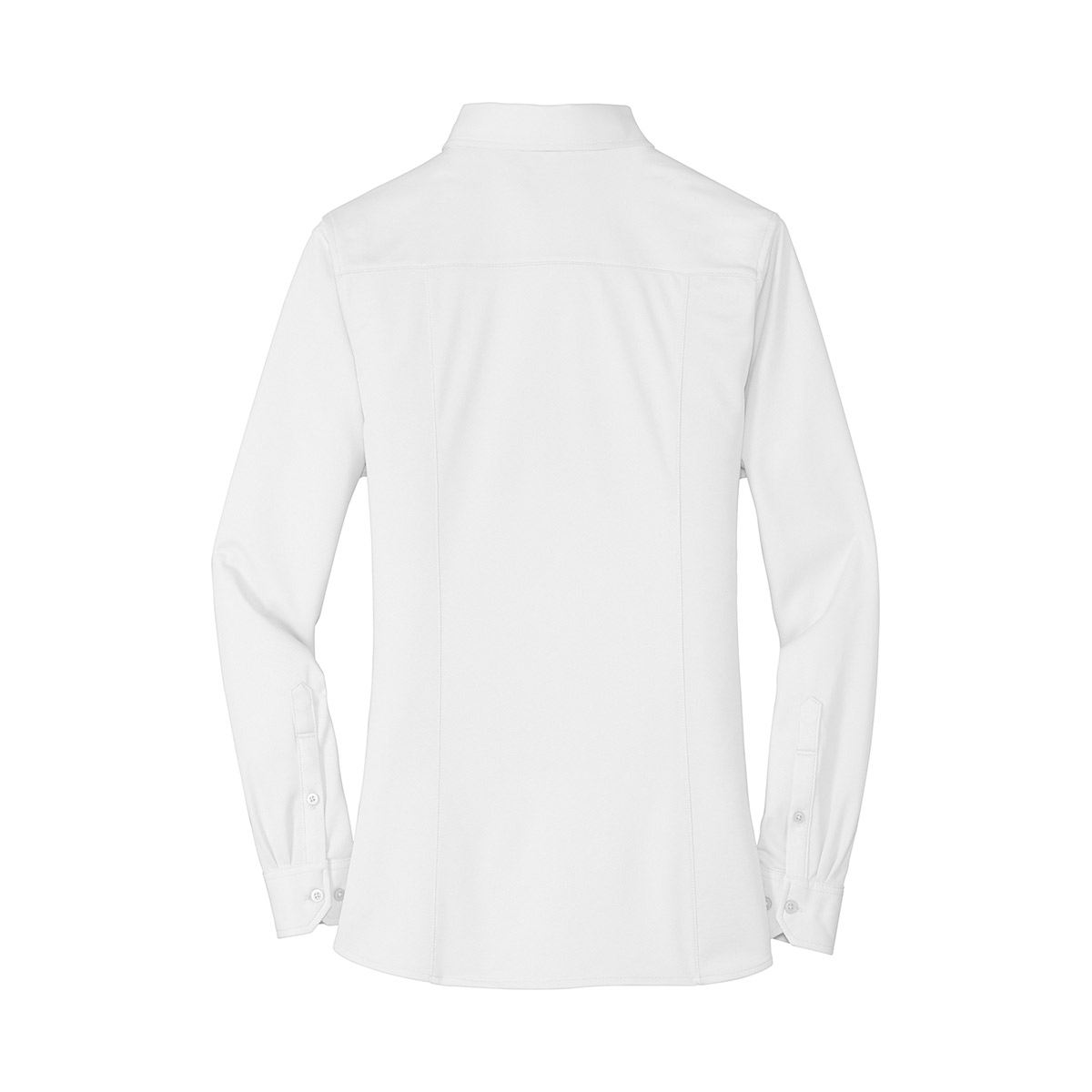 FR19 L570 Port Authority Ladies Dimension Knit Dress Shirt white back 1200
