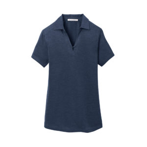 FR19 L574 Port Authority Ladies Digi Heather Performance Polo dressbluenavy front 1200