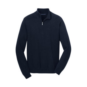 FR19 SW290 Port Authority Half Zip Sweater navy front 1200
