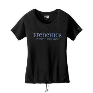 FR0419 LNEA133 Ladies Tri Blend Performance Cinch Tee front blue